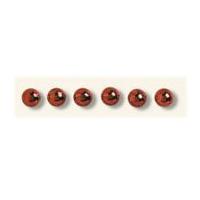 4mm Impex Round Plastic Bead Trimming Red