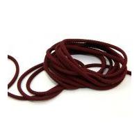 4mm round polyester cord wine