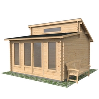 4m x 4m waltons deco log cabin