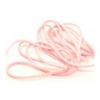 4mm round polyester cord pale pink