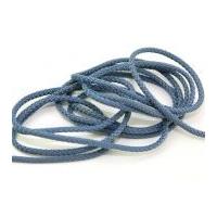 4mm round polyester cord petrol blue