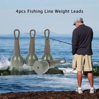 4pcs Back Leads Weight Fishing Line Secure Clips Tackle Accessory Wear Resistant Nano-coating Design