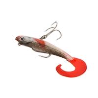 4Pcs 8.5cm 9.5g Soft Lead Fishing Lures Long T Tail Baits Sharp Treble Hook