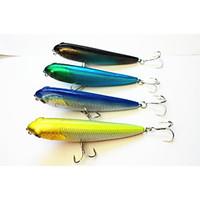 4pcs 100mm/13.7g Plastic Pencil Fishing Lures(Color Assorted)