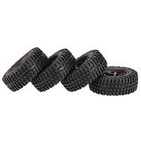 4Pcs AUSTAR AX-3020C 1.9 Inch 103mm 1/10 Scale Tires with Wheel Rim for 1/10 D90 SCX10 CC01 RC Rock Crawler