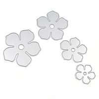 4Pcs Metal Flowers DIY Cutting D...