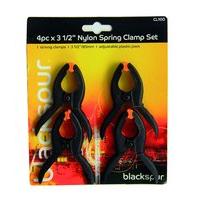 4pc X 3 1/2in Nylon Spring Clamp Set