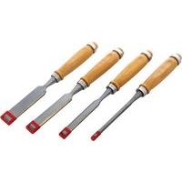 4pc Wood Chisel Set - Wooden Handle