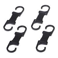 4Pcs Convenient ABS Car Double Hook Hanger