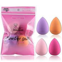 4Pcs Water Droplets Puff Multicolor 34X46Mm Hot Beauty Makeup Sponge Sponge Puff Puff Color Random