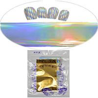 4pcs 20cm Gold/Silver/Laser Gold/Laser Silver Nail Art Transfer Foils Glitter Stickers Nail Art Beauty NC272