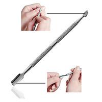 4pcs/set Stainless Steel Double Ended Nail Pusher Spoon Romover Cuticle Manicure Pedicure Nail Cleaner Tools