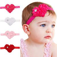 4Pcs/set Cute Baby Valentine\'s Day Heart-Shaped Hair Headband Lovely Kids Hair Accessories