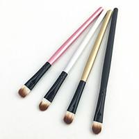 4pcs professional multi color wood handle aluminum tube nylon hair eye ...