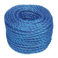 4Trade Hardwearing Polypropylene Stranded Rope 8mm x 30m