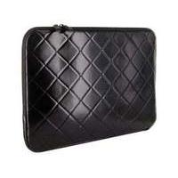 4world Quilted Ultrabook/notebook Sleeve For 13.3 Inch With Orange Soft Inner Black (08638)