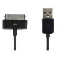 4world Cable Usb 2.0 For Ipad/iphone/ipod Transfer/charging 1.0m Black (07932-oem)
