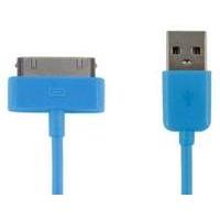 4world Cable Usb 2.0 For Ipad/iphone/ipod Transfer/charging 1.0m Blue (07934-oem)