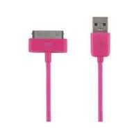 4world Cable Usb 2.0 For Ipad / Iphone / Ipod 1.0m Pink (07935)