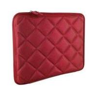 4world Quilted Notebook Sleeve And Lock For 15.6 Inch With Black Soft Inner Red (08643)