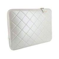 4world Quilted Tablet Sleeve For 10 Inch With Orange Soft Inner White (08639)