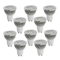 4W GU10 LED Spotlight 4 High Power LED 360-400 lm Warm White / Cool White / Natural White AC 85-265 V 10 pcs