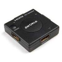 4world Mini Hdmi Switch With Intelligent Switcher And Remote Control (06929)