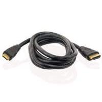 4world Mini Hdmi 19-pin Type C Male To Hdmi 19-pin Type A Male Cable With Gold Plated Plugs 30awg 1.5m Black (06655)