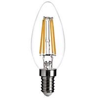 4W E14 LED Filament Bulbs C35 COB 400LM lm Warm White Dimmable / Decorative AC 220-240 V