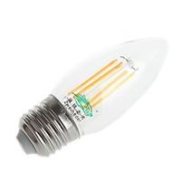 4W E26/E27 LED Filament Bulbs C35 4 Dip LED 380 lm Warm White / Cool White Decorative AC 220-240 V