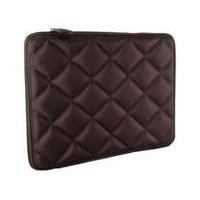 4world Quilted Notebook Sleeve And Lock For 15.6 Inch With Green Soft Inner Brown (08641)