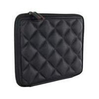 4world Quilted Tablet Sleeve And Lock For 9.7 Inch With Red Soft Inner Black (08648)