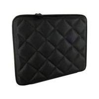 4world Quilted Ultrabook/notebook Sleeve And Lock For 13.3 Inch With Red Soft Inner Black (08645)