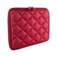 4world Quilted Tablet Sleeve And Lock For 9.7 Inch With Black Soft Inner Red (08649)