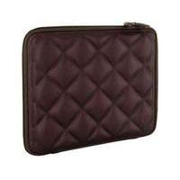 4world Quilted Tablet Sleeve And Lock For 9.7 Inch With Green Soft Inner Brown (08647)