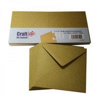 4x4 Kraft Card and Envelopes - pack of 30