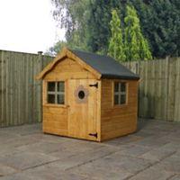 4X4 Wooden Playhouse with Base with Assembly Service