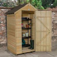 4X3 Apex Overlap Wooden Shed