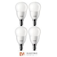 4x philips led luster house light bulb lamp e14 3w warm white energy c ...