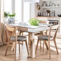 4YOU DINING TABLE WITH HIDDEN CONTAINER in White - 200cm x 100cm