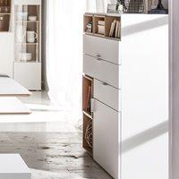 4YOU SIDEBOARD WITH 3 DRAWERS & CUPBOARD in White