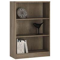 4you medium wide bookcase canyon grey