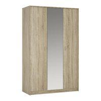 4You 3 Door Mirrored Wardrobe Sonama Oak