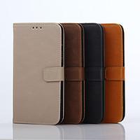 5 Inch Crazy Ma Pattern Luxury Genuine Leather Wallet Case for Samsung Galaxy J5 J5008
