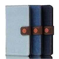 5 Inch Denim Fabric Pattern Wallet Leather Case for LG G3 mini(LG G3 Beat) (Assorted Colors)