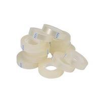 5 Star (12mm x 33m) Tape Roll Small Easy-tear Polypropylene (Clear) Pack of 12
