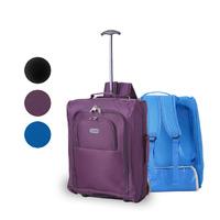 5 Cities Cabin-Sized Carry-On Travel Trolley Backpack Luggage Bag