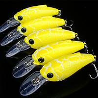 5 pcs Fishing Lures Crank g/Ounce mm inch, Plastic General Fishing