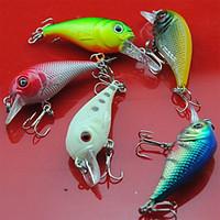 5 pcs Hard Bait g/Ounce mm inch, Plastic Metal General Fishing