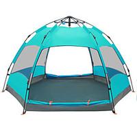 5-8 persons Tent Double Automatic Tent One Room Camping Tent 2000-3000 mm Fiberglass PU OxfordMoistureproof/Moisture Permeability
